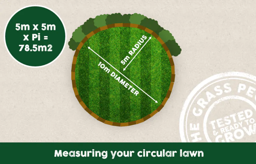 How to measure your circular lawn