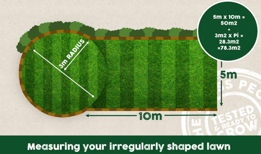 How to measure your irregularly shaped garden lawn