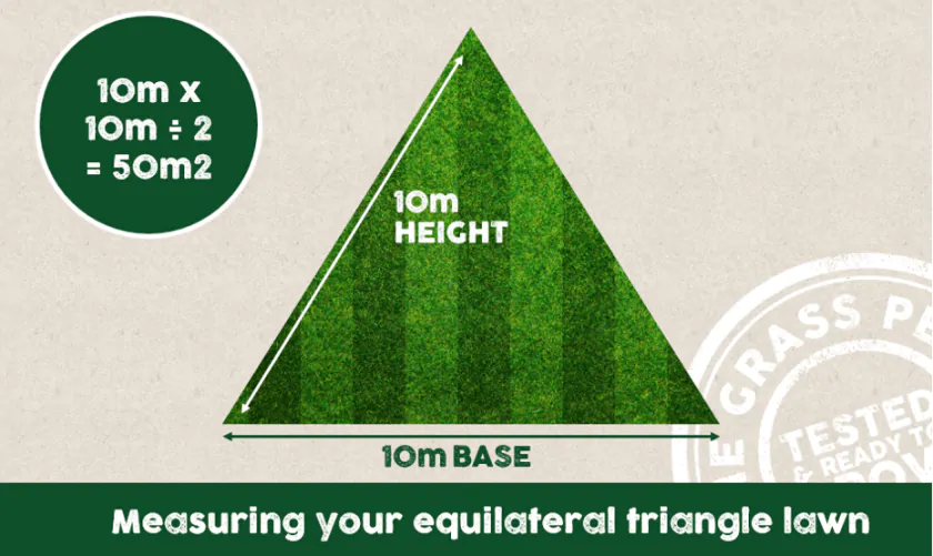 How to measure your equilateral triangle lawn